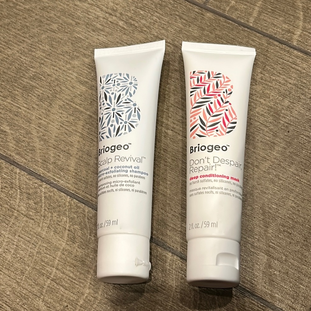 Travel Size Briogeo Scalp Revival & Don’t Despair Repair. New. 2 oz. Each.